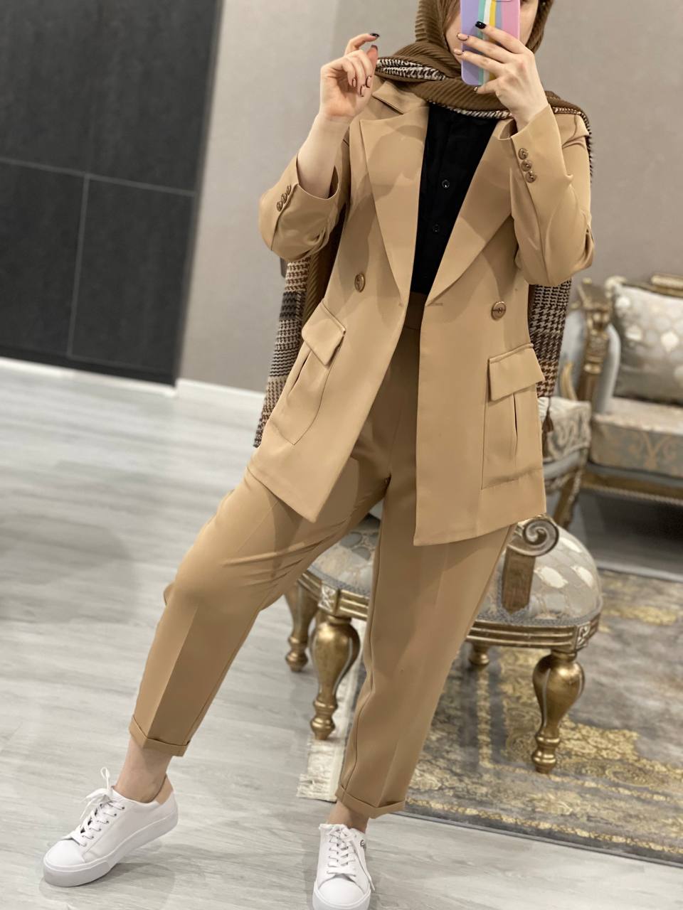 کت شلوار مام استایل مزونی حوا کد 0594