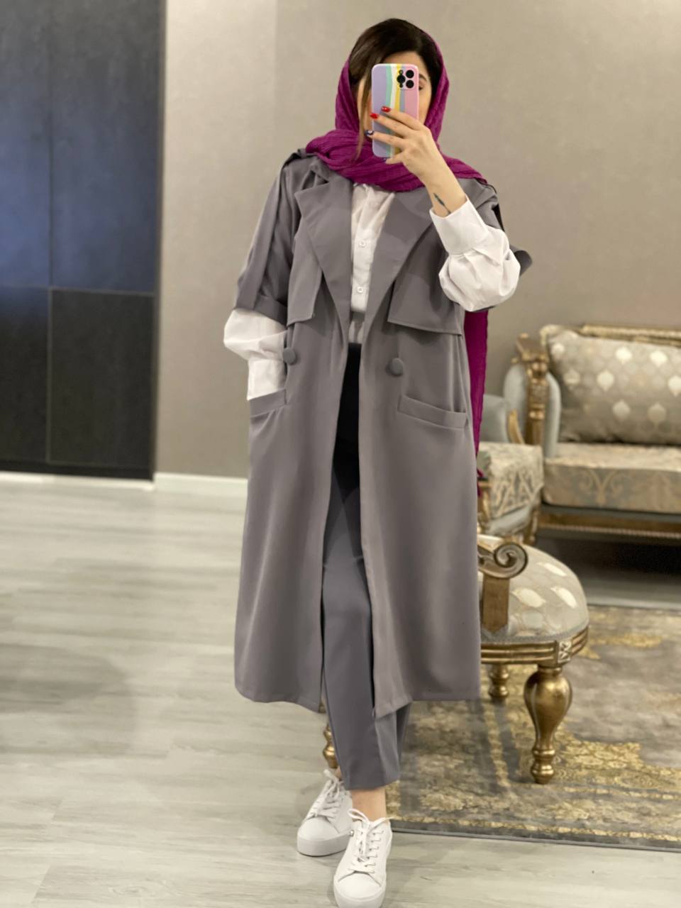 شومیز ووست مزونی لاوان کد0581