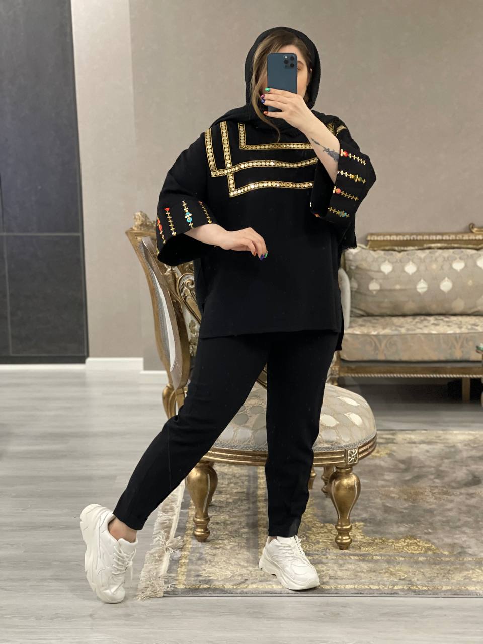 ست مانتو شلوار تمنا کد1017