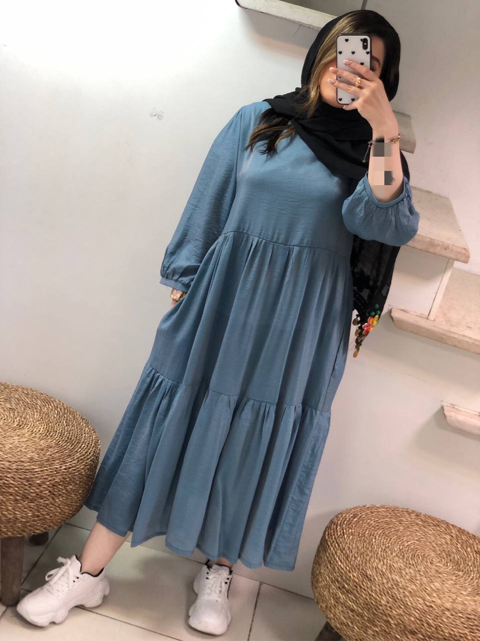 مانتو پیراهنی فرح چیندار کد0310