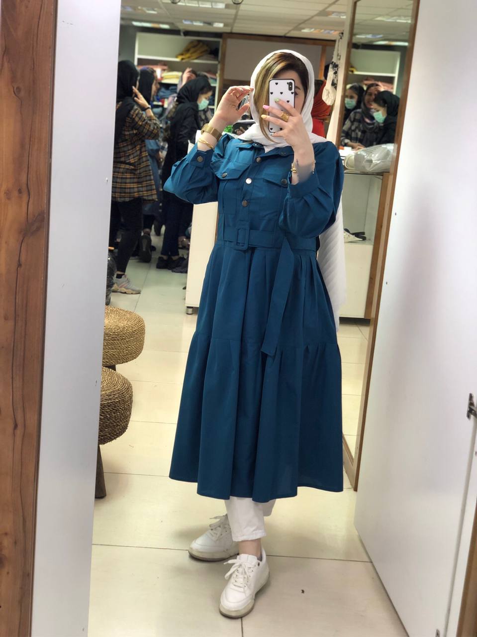 مانتو پیراهنی بلند دل انگیز کد0232