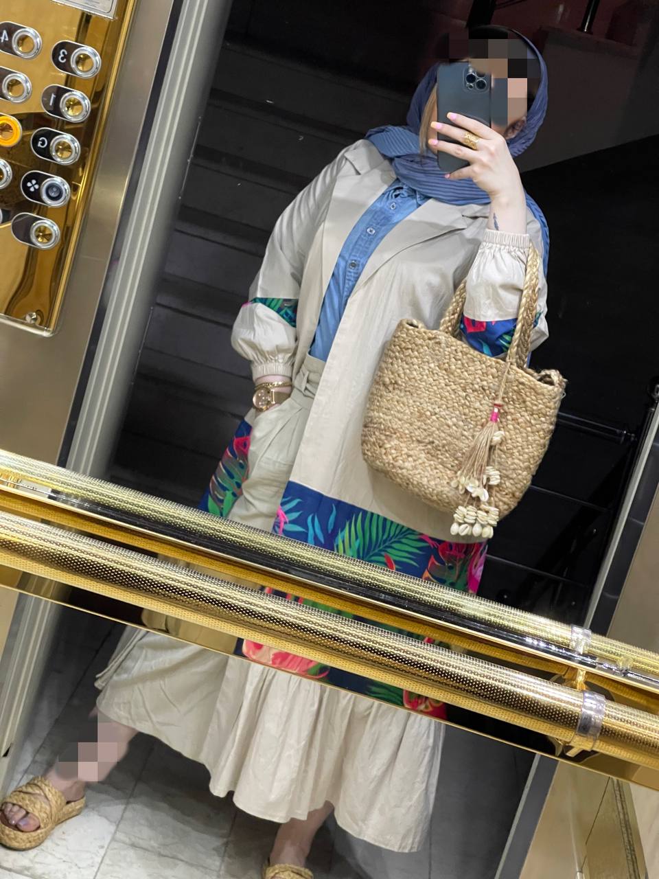 مانتو مزونی هاوایی فلامینگو کد0141