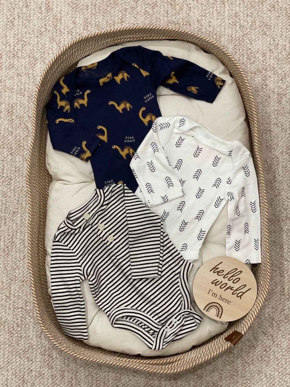 بادی آستین بلندنارین 0-3 ماه کد1107