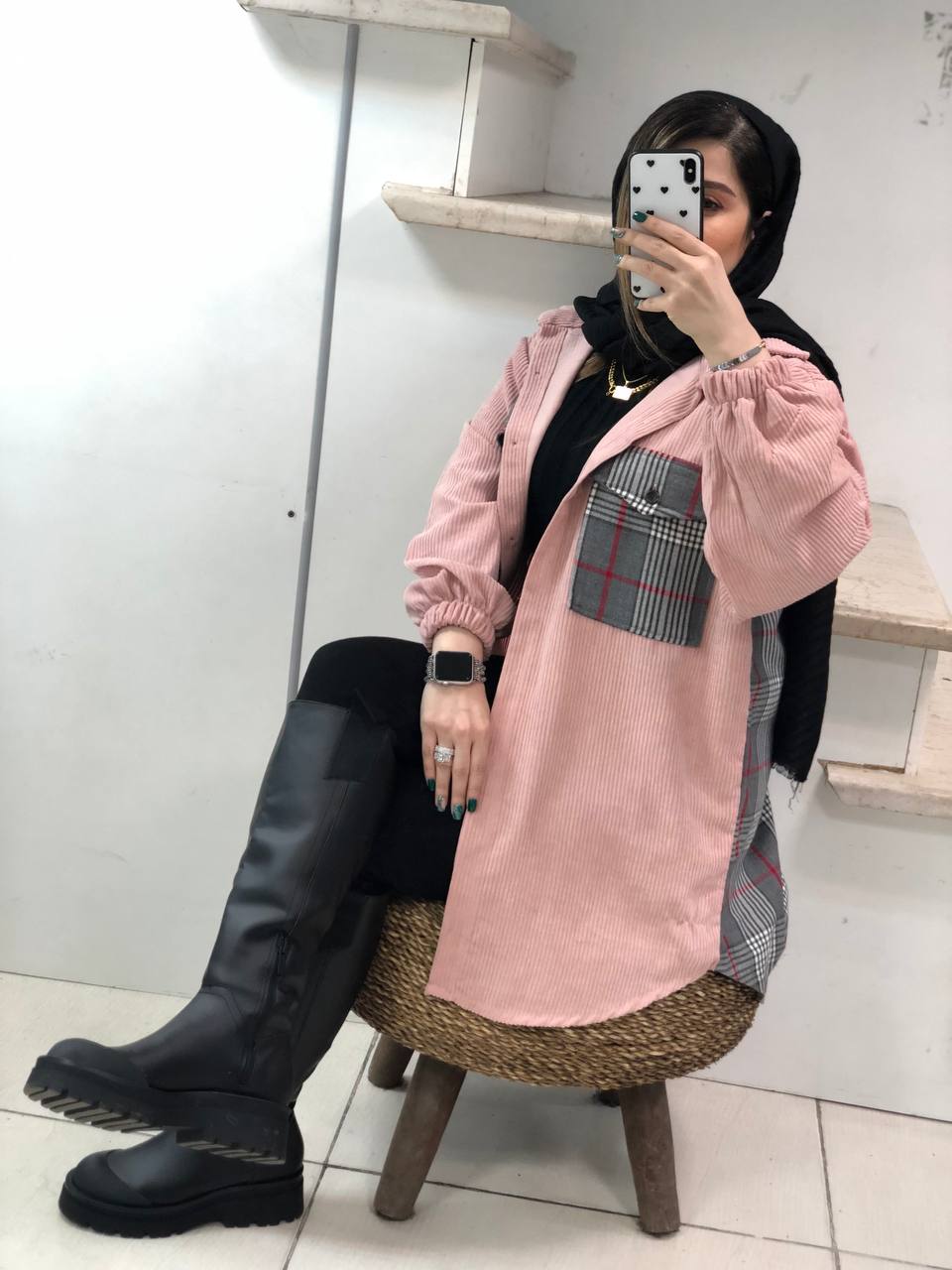 مانتو اسپرت ترکیبی شمیلا کد0501