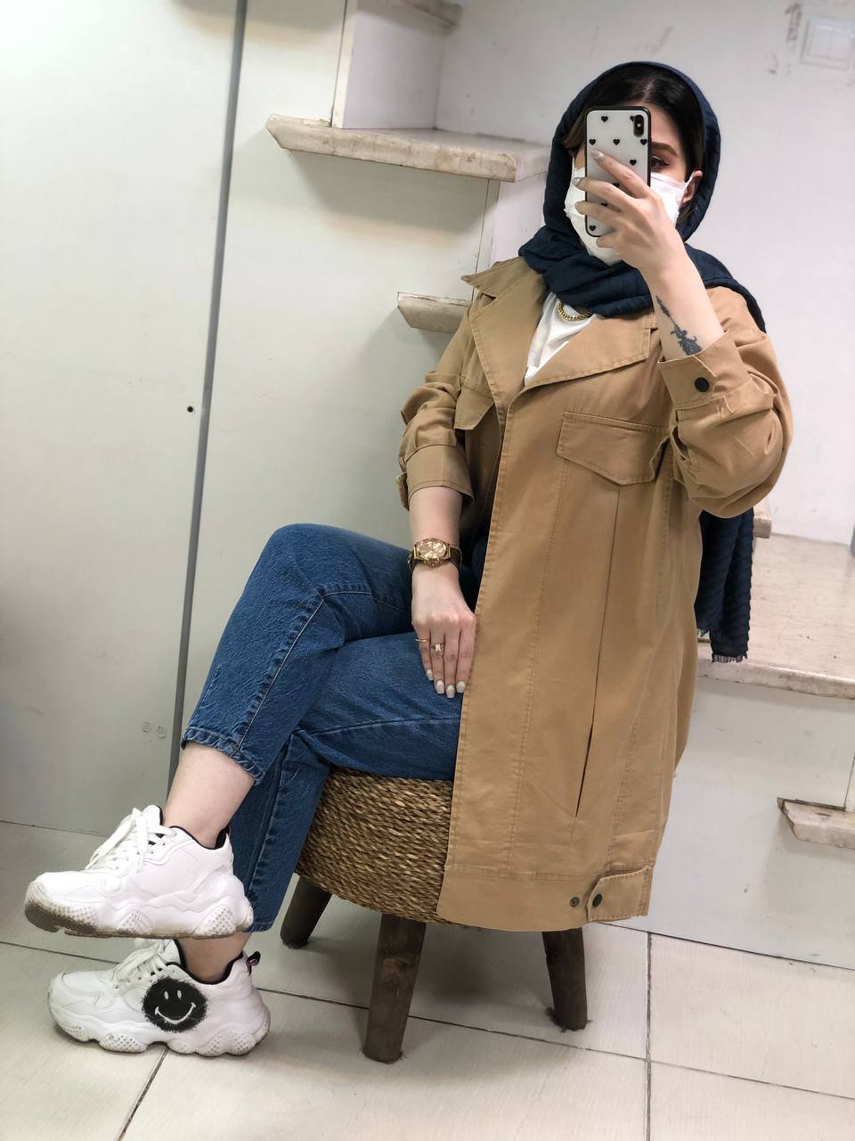 مانتو مزونی اسپرت ماه بانو کد0333