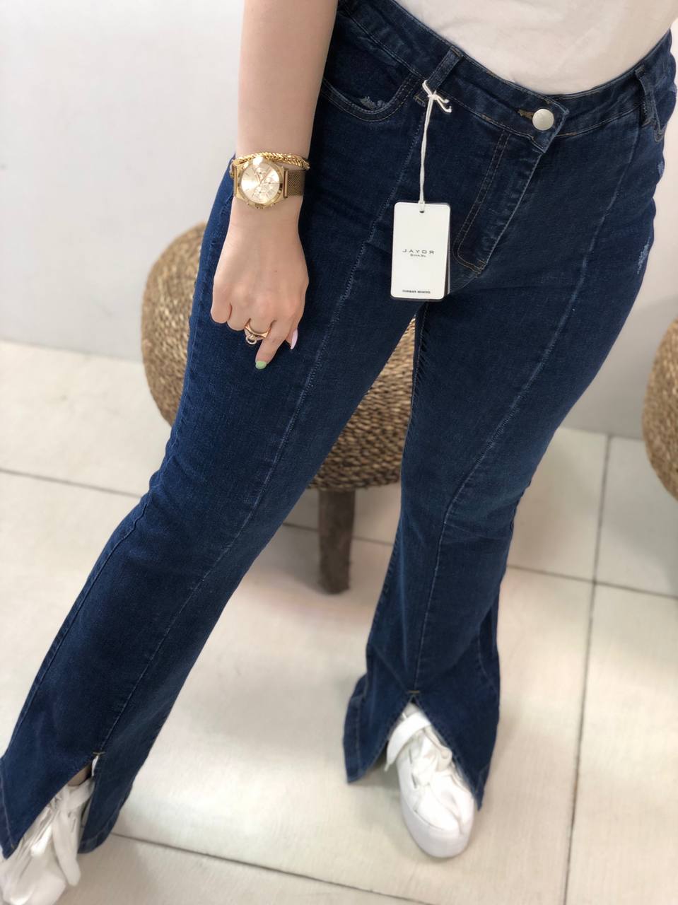 شلوار جین بوت گات فاق بلند کد0223