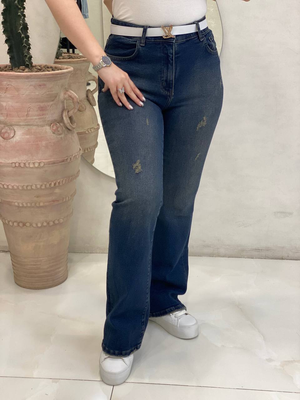 شلوار بوتکات آبی تیره150220