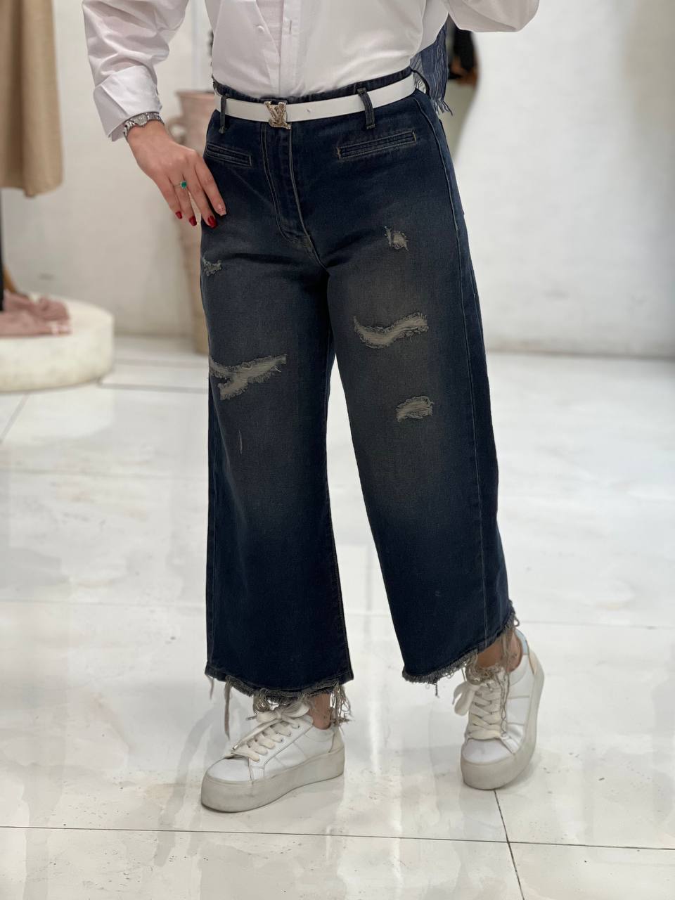 شلوار واید لگ زاپدار 160218