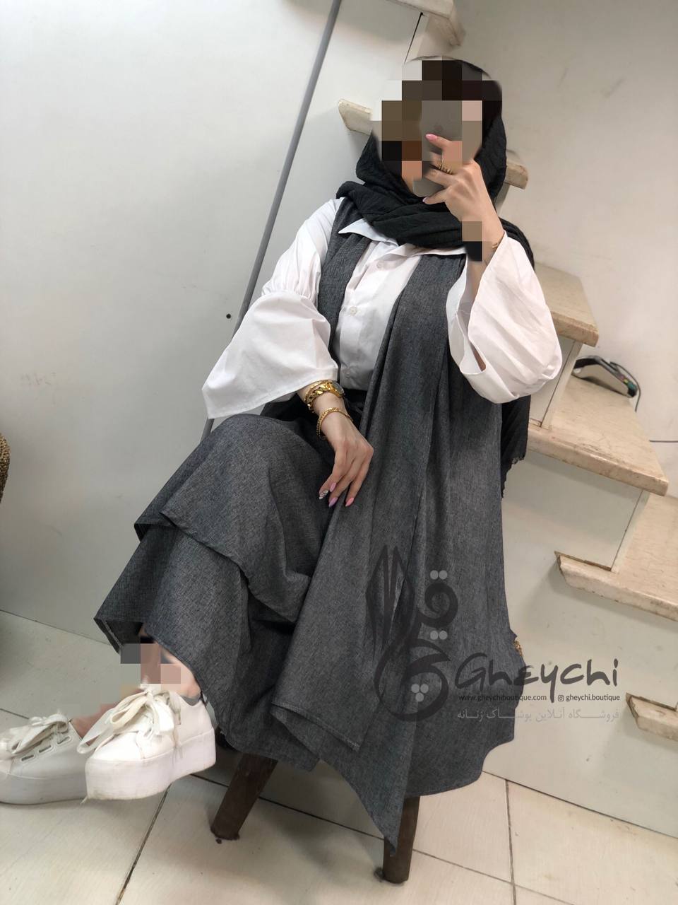 ست سه تکه شومیزدامن و رویه کد034