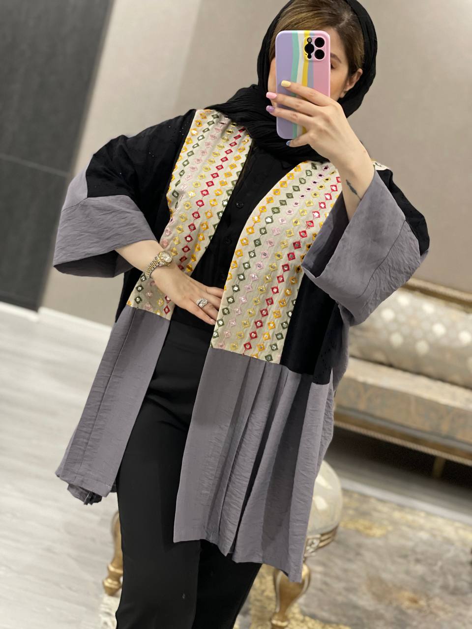 مانتو مزونی سنتی نیکان کد0695