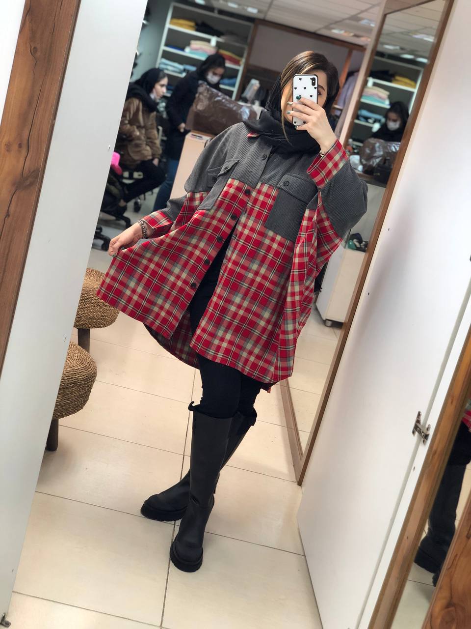 مانتو اسپرت ترکیبی حلما کد0497