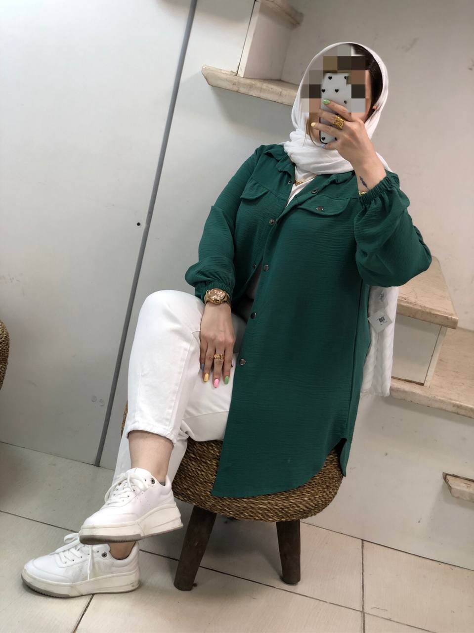 مانتو شومیزی اسپرت نیلا کد0270