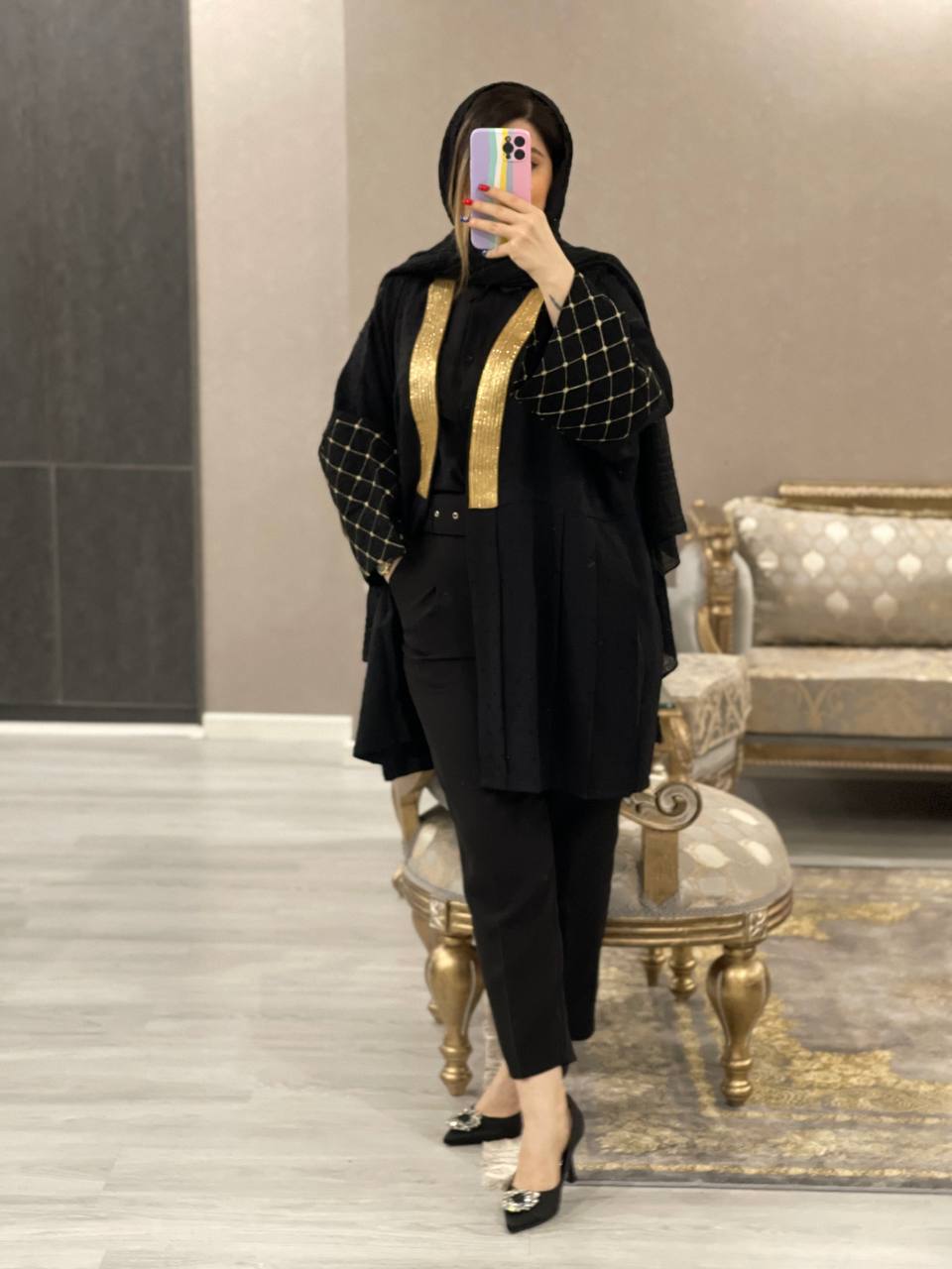 مانتو مزونی هندی کد0708