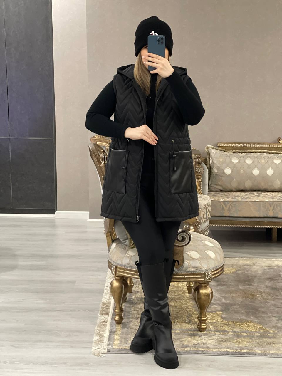 پافر جیب چرم سانیارکد1055