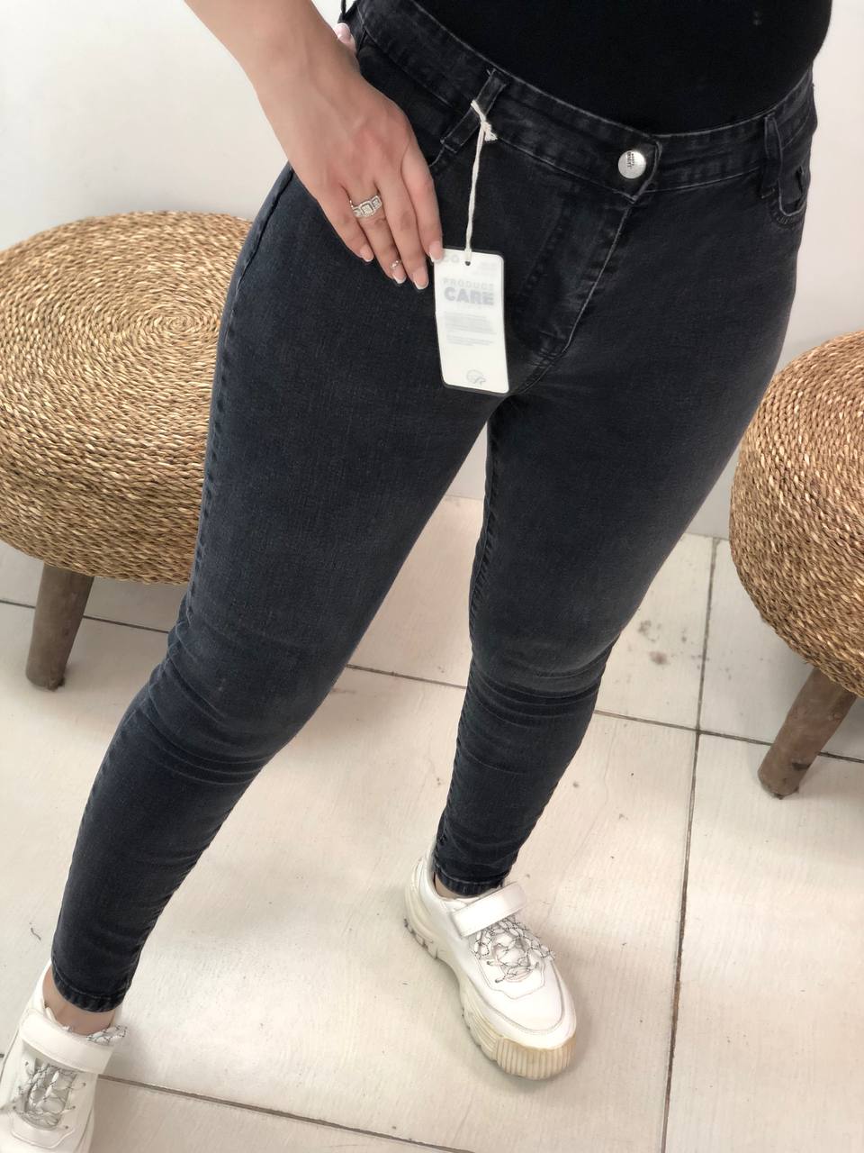 شلوار جین فاق بلند کد0498