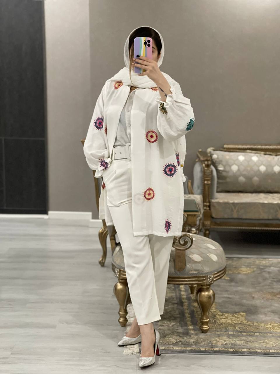 مانتو مزونی کتی چمن کد0621