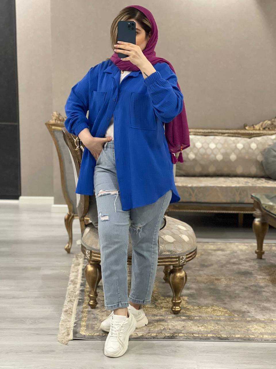 مانتو شومیزی مزونی  آرامش کد0941