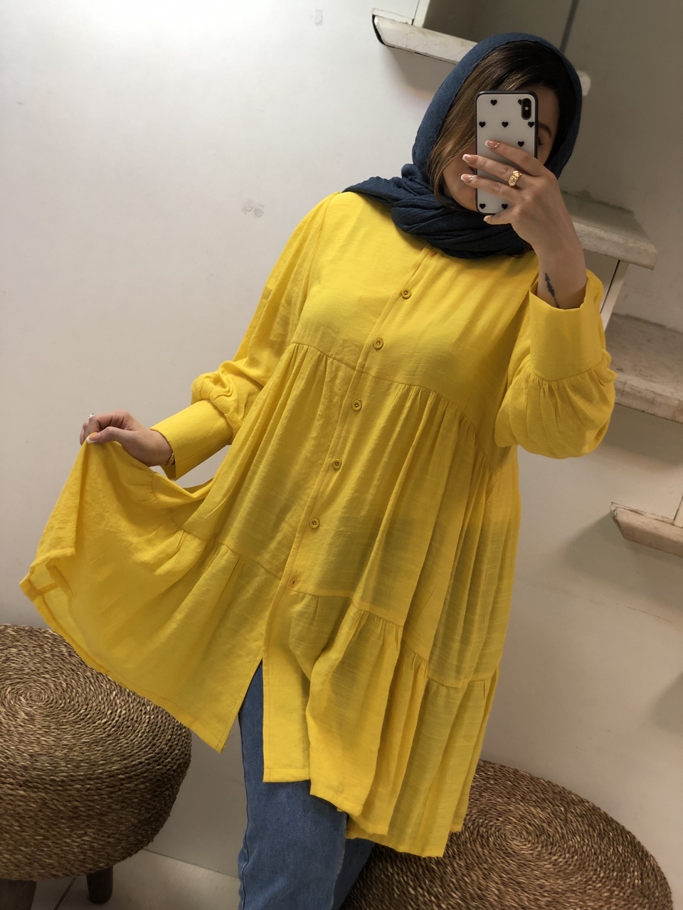 مانتو مزونی پله ای برکه کد0292