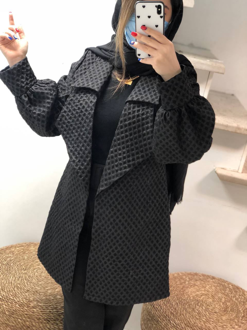 مانتو مزونی 2یقه نوعروس کد0515