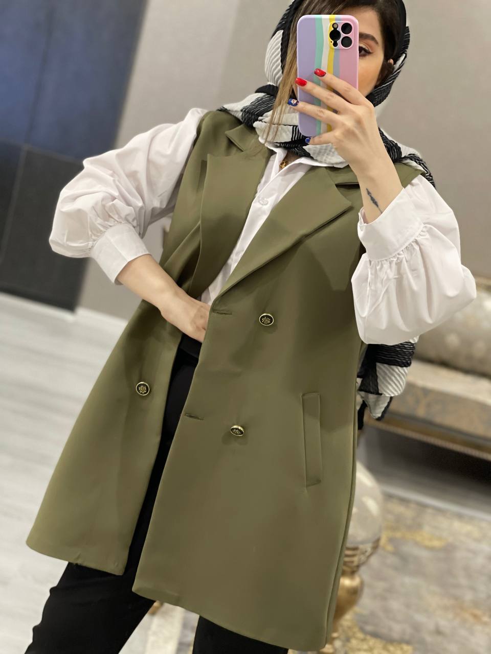 شومیز سارافون مزونی گلین کد0522