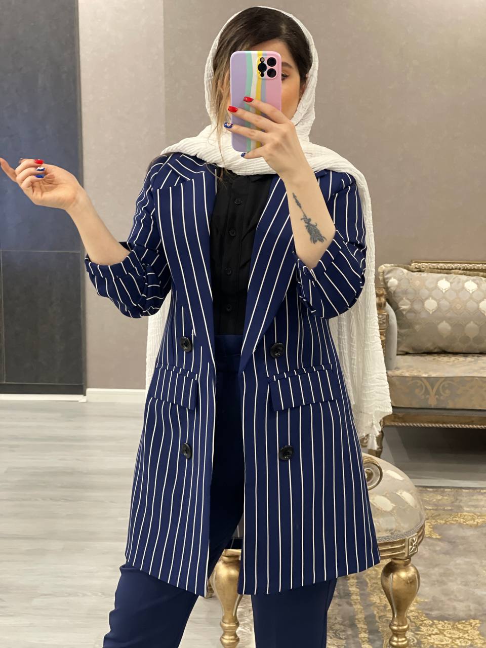 مانتو کتی مزونی دیپلمات پلاس کد0529