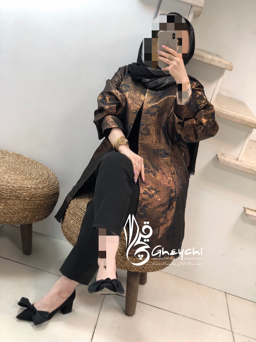 مانتو ژاکارد  مجلسی کد052