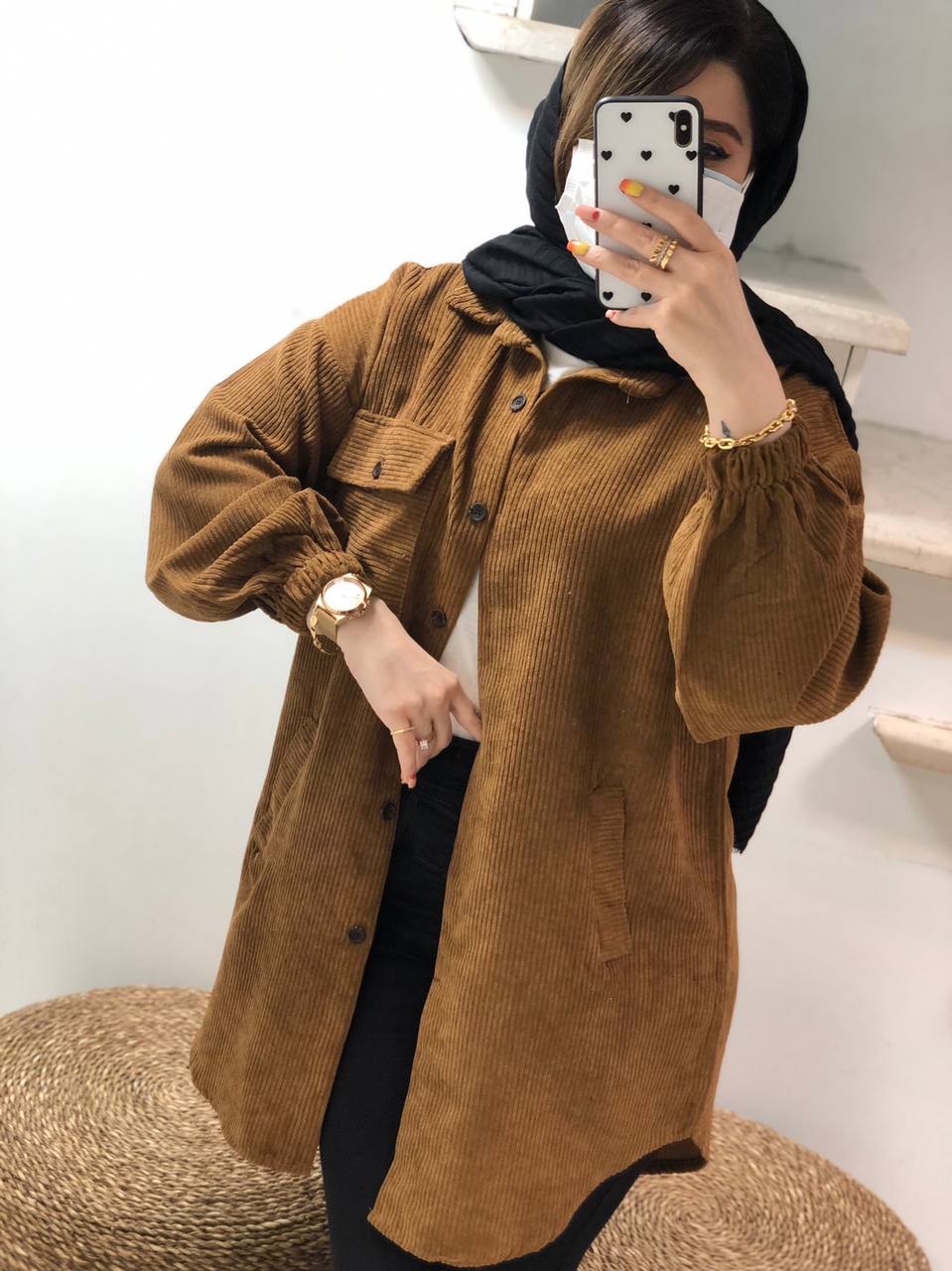 مانتو مزونی پاییزه دلیار کد0479