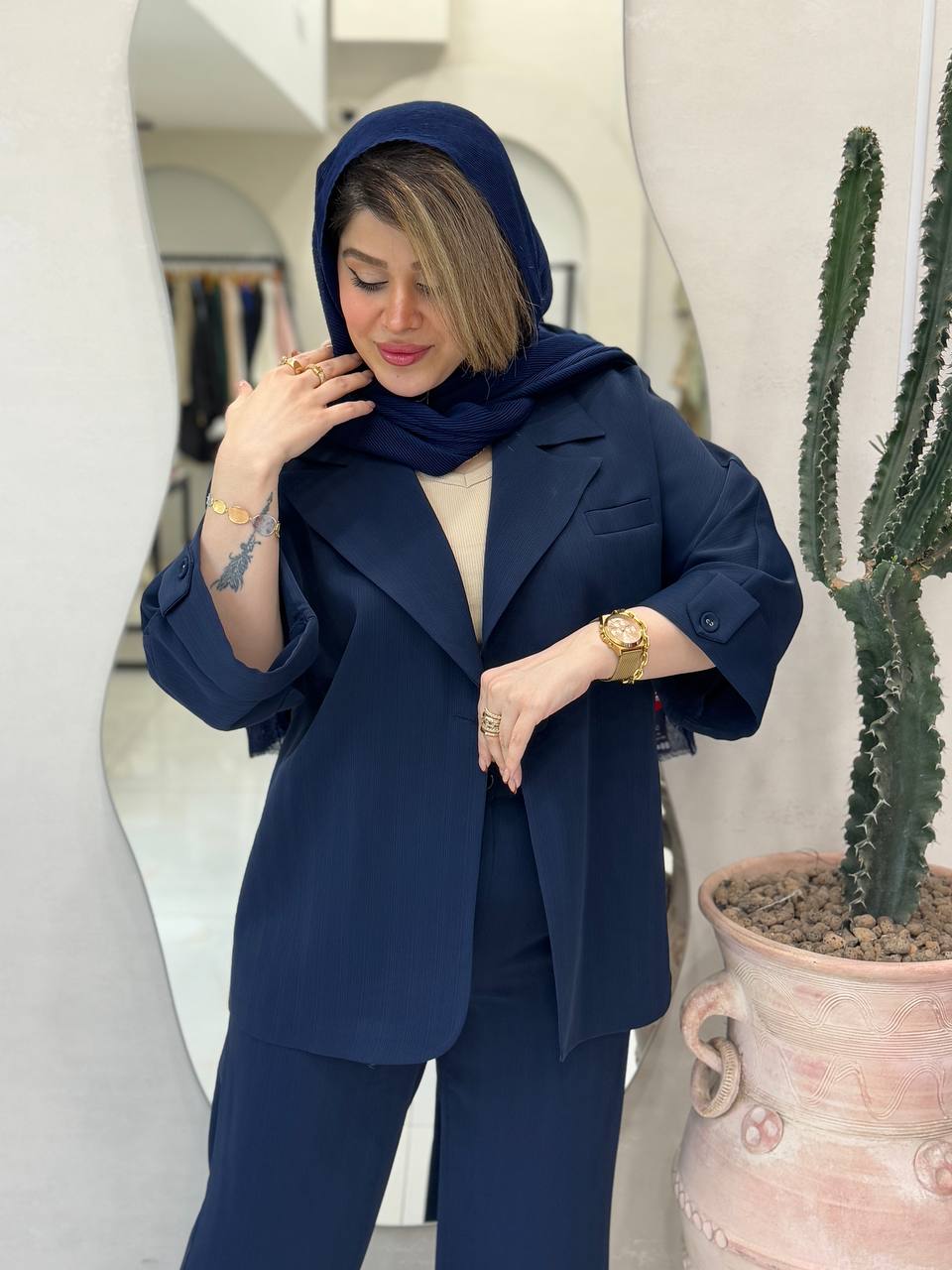 کت شلوار مزونی حریر