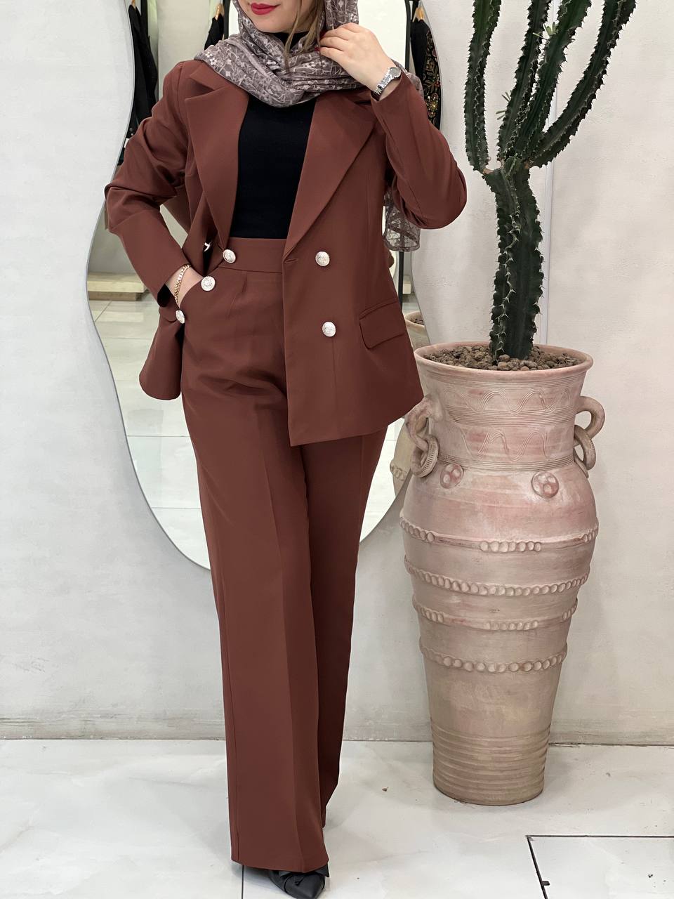 کت شلوار مزونی نیلای