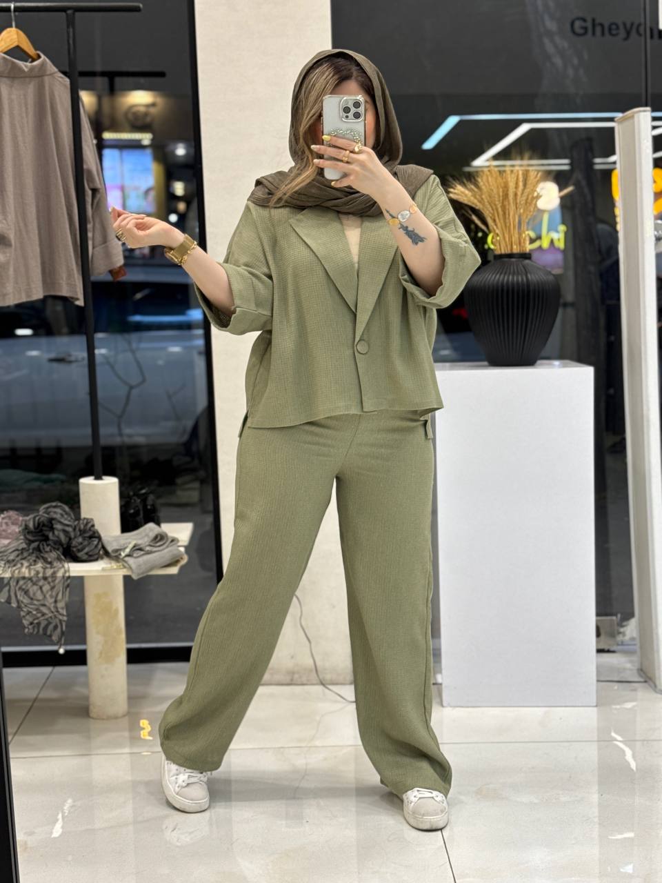 کت شلوار کنفی روبی