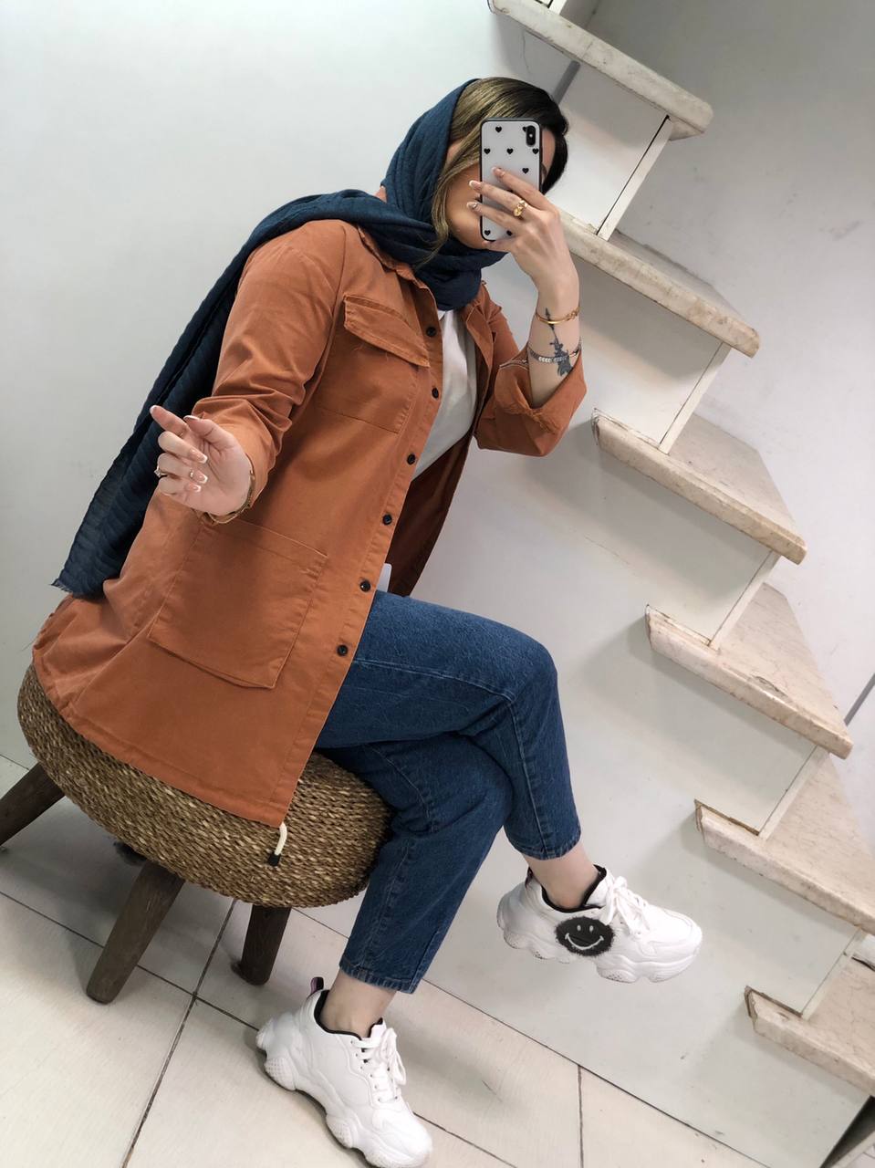 مانتو مزونی اسپرت ماهگل کد0321