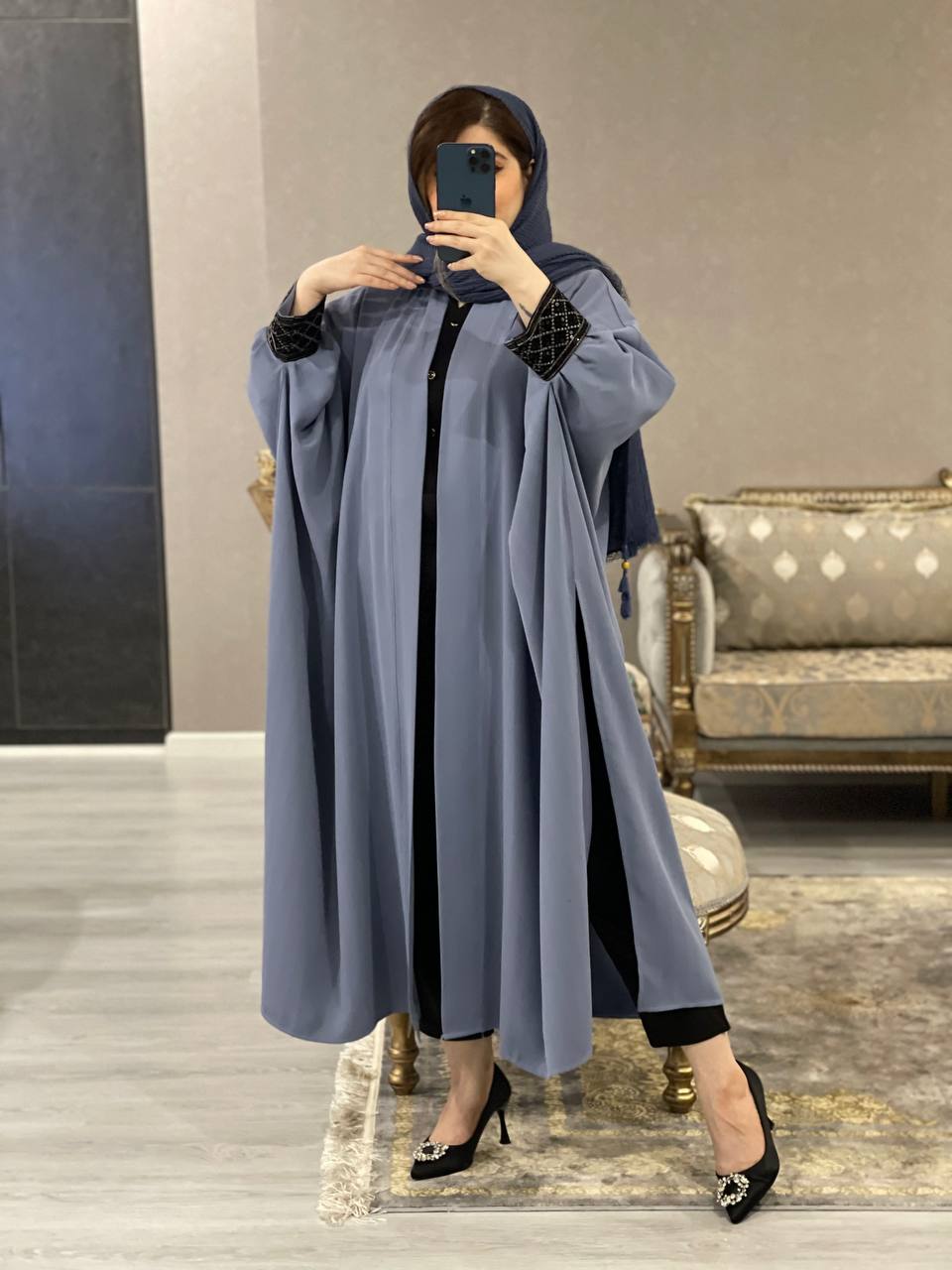 مانتو مزونی عبایی تامیلا 