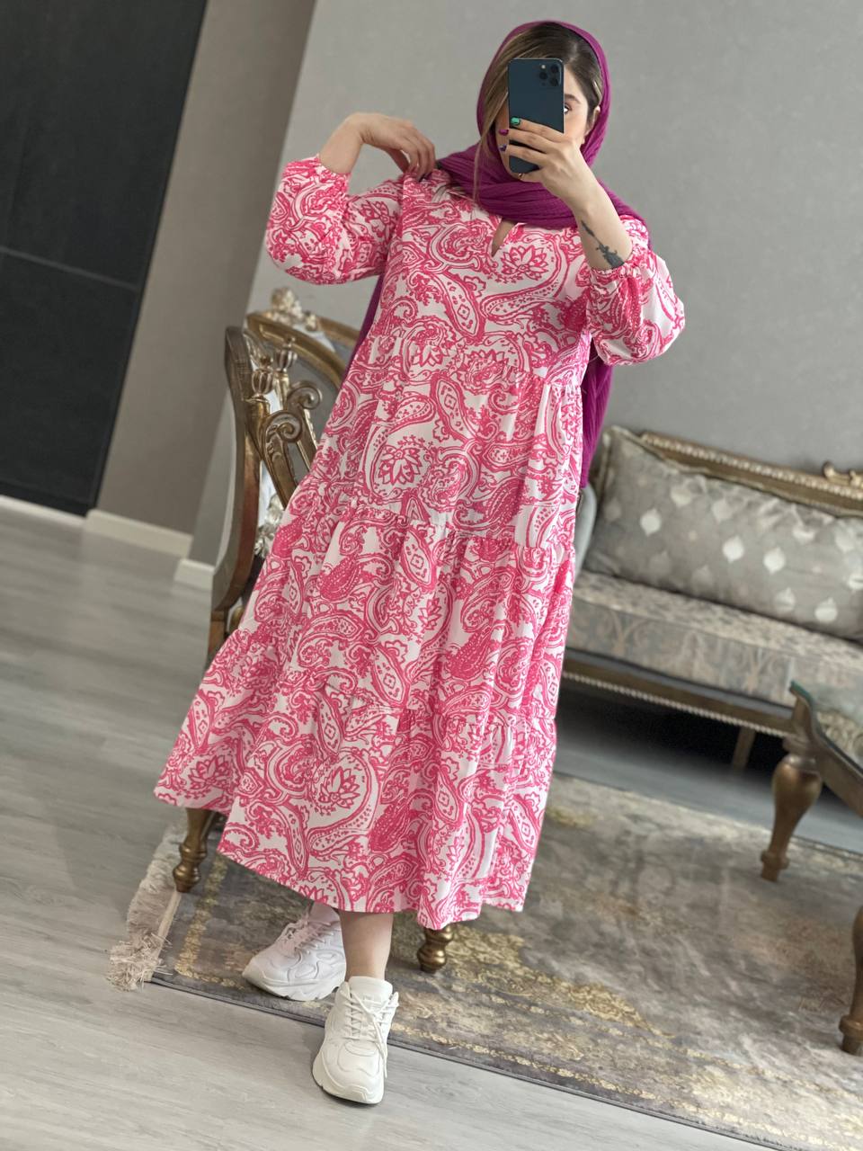 مانتو پیراهنی سیروان کد0989