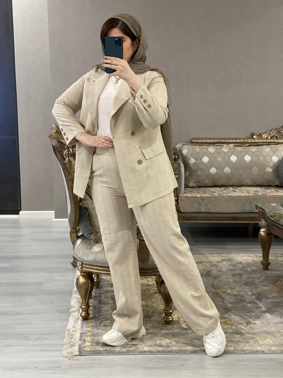 ست کت شلوار لینن الوین