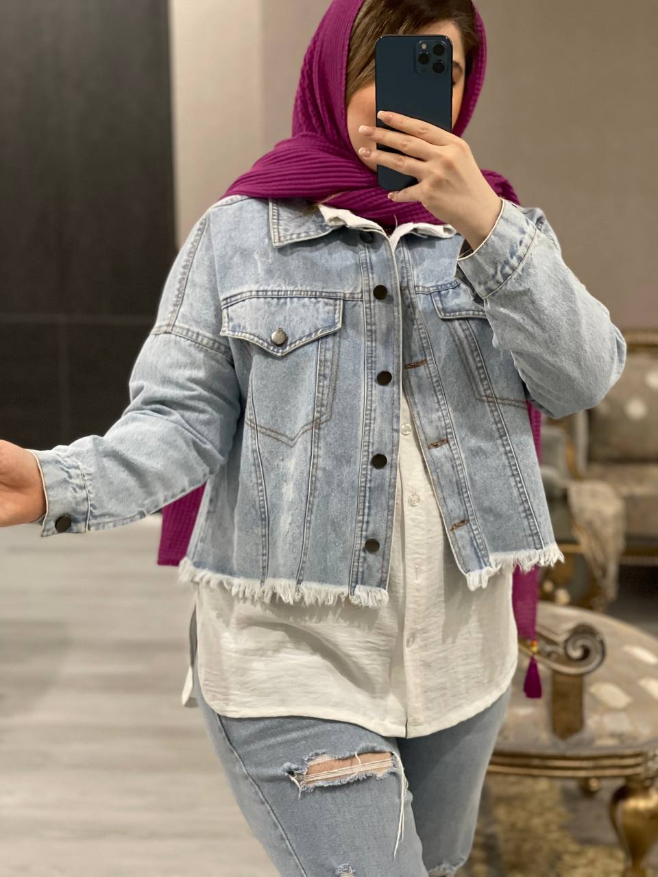 کت کراپ جین کد1043