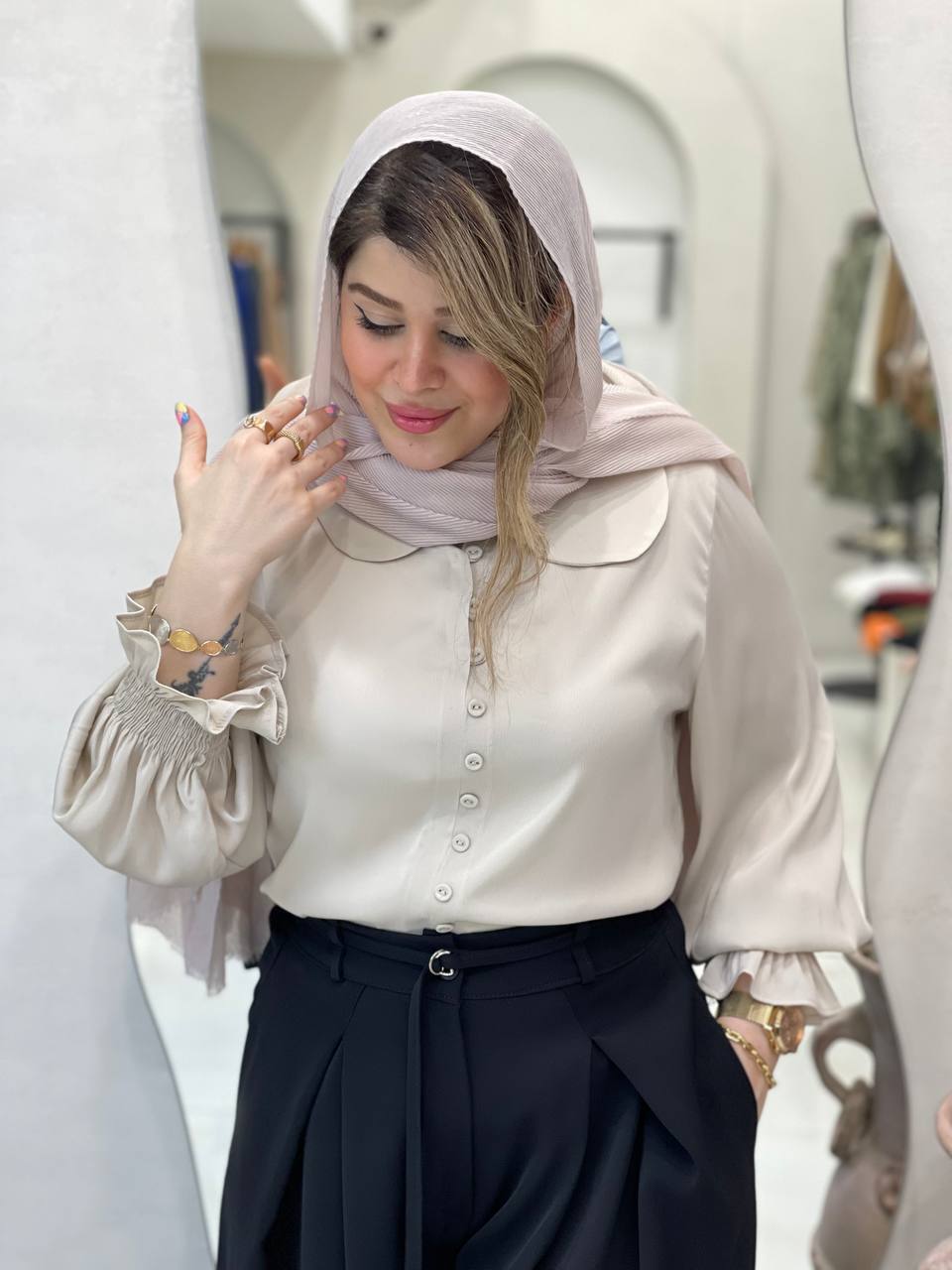 شومیز سیلک چیا