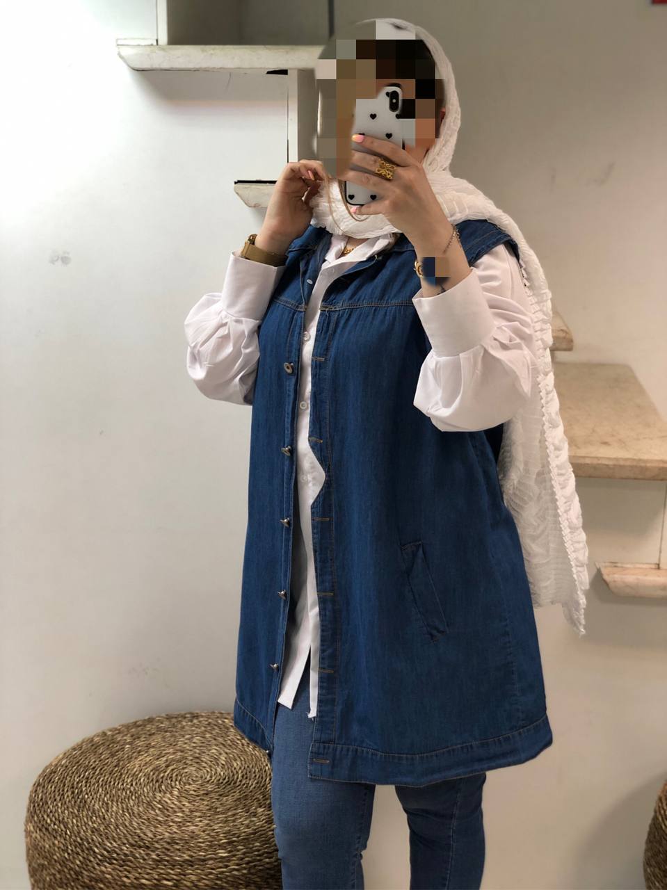 ست شومیز و سارافون مزونی ارام کد0140