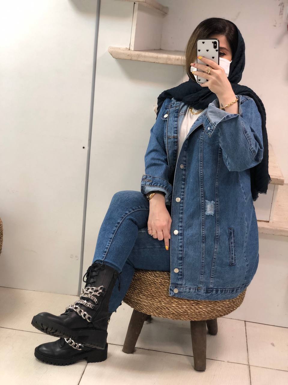 کت جین مزونی کد0436