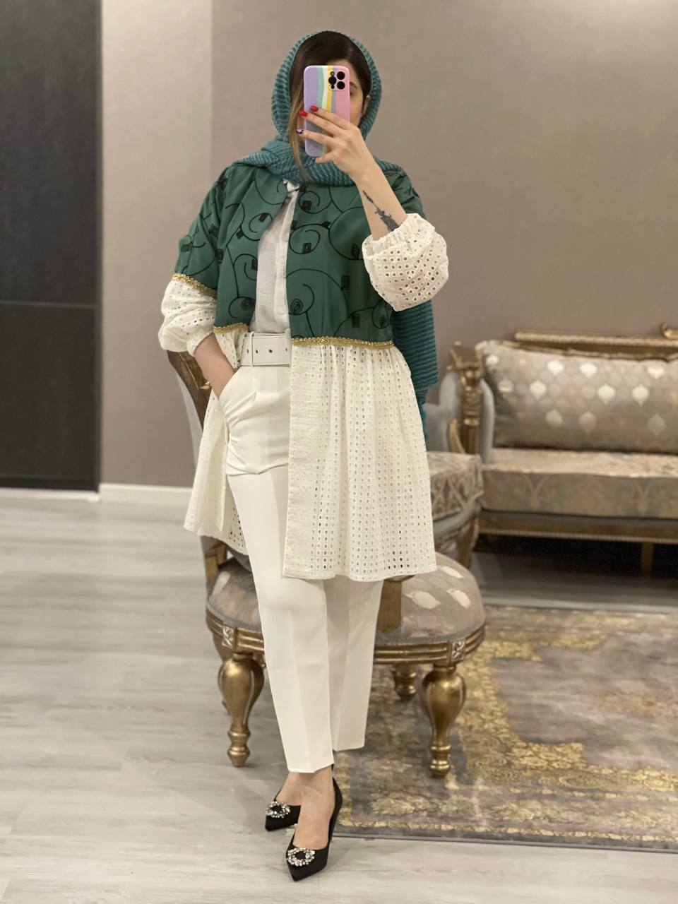 مانتو مزونی عروسکی مایا0560