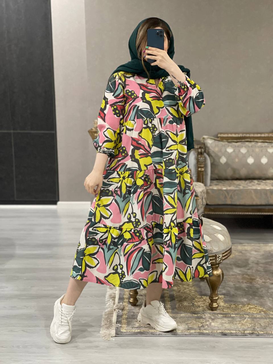 پیراهن مزونی سانیل کد1018