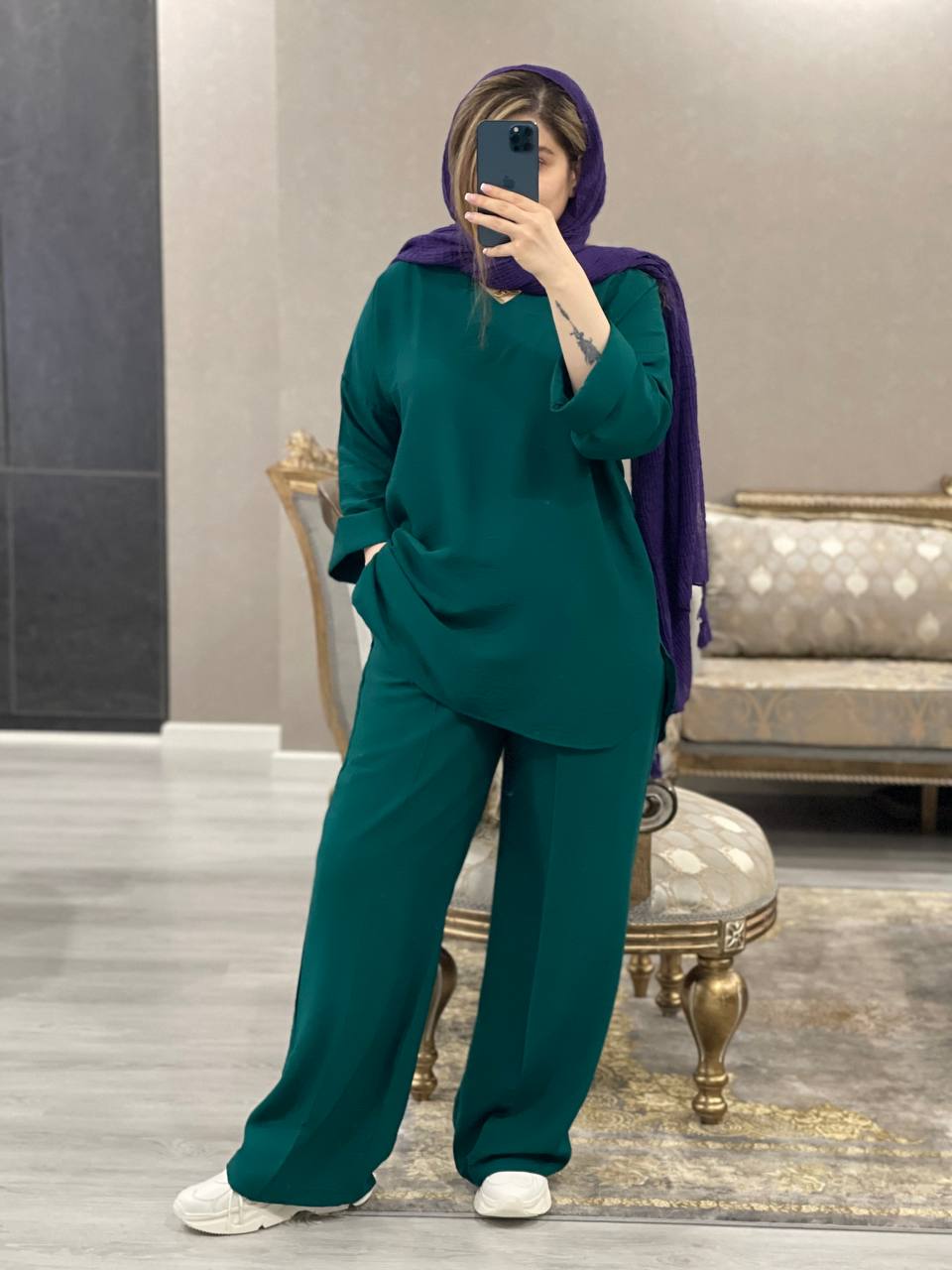 ست تونیک شلوار مزونی  مهرانا کد0909