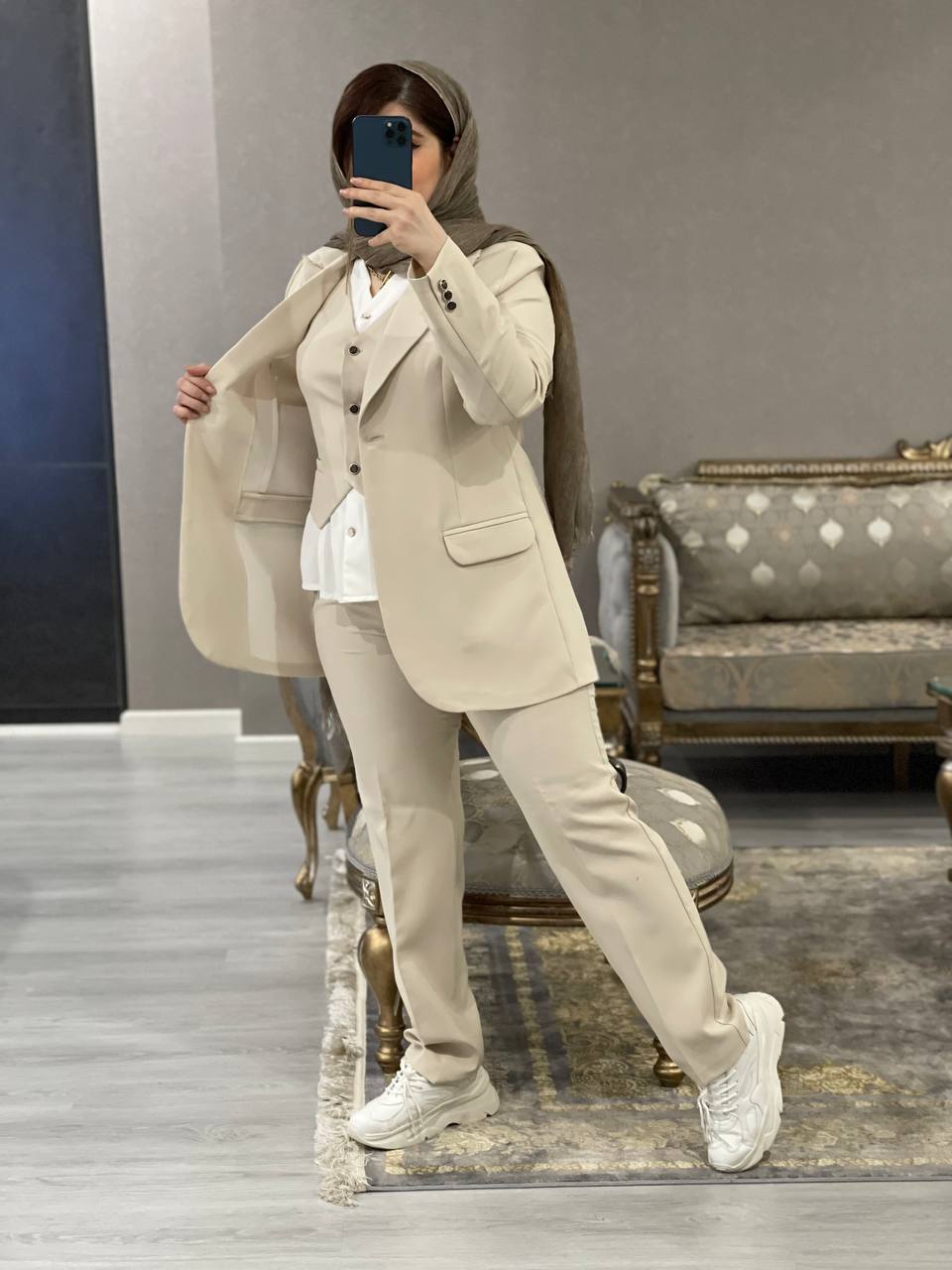 ست3تیکه کت شلوار ژیله لامیا