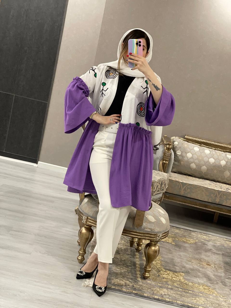 مانتو مزونی عروسکی آدمک کد0544