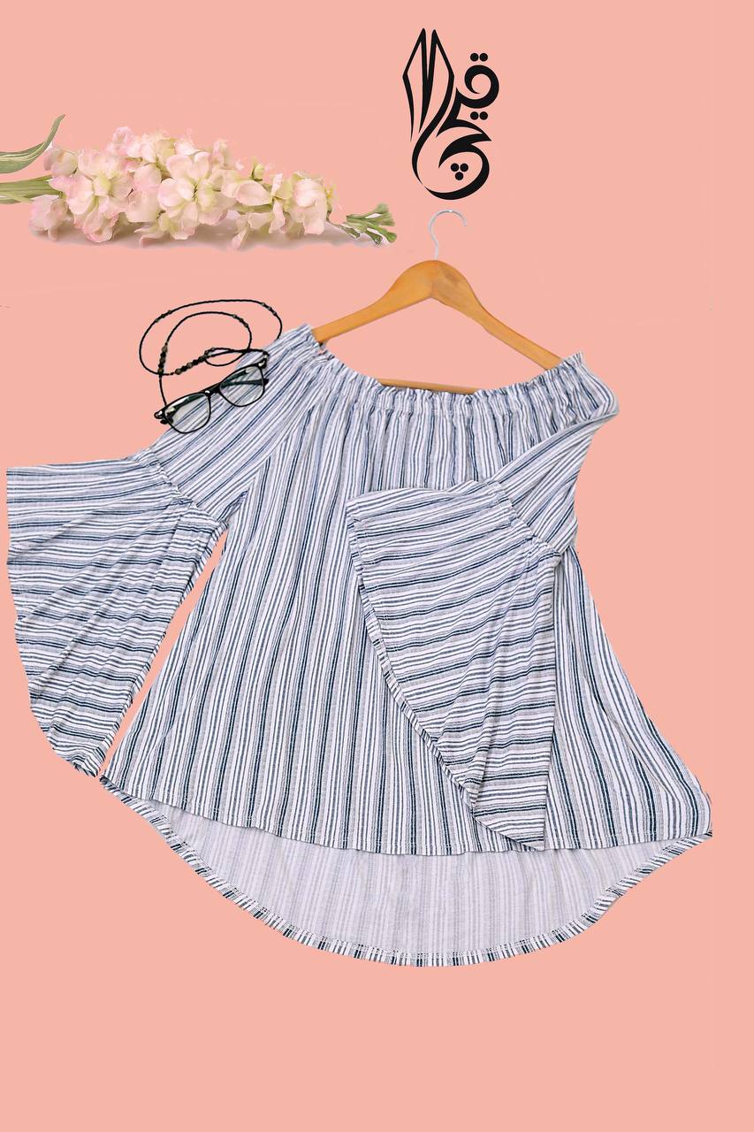 شومیز یقه قایقی کد0605