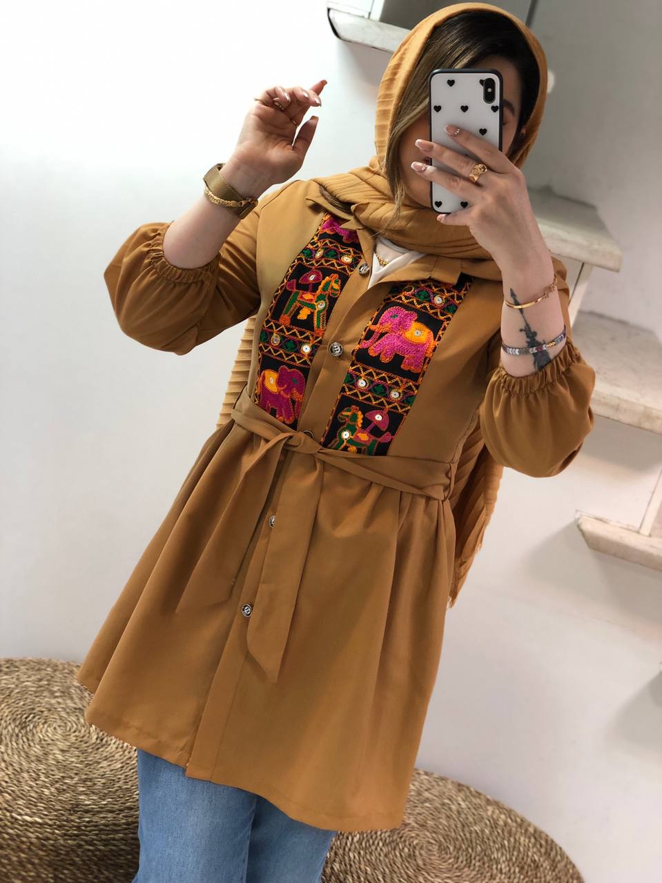 مانتو مزونی سنتی لامیا کد0323