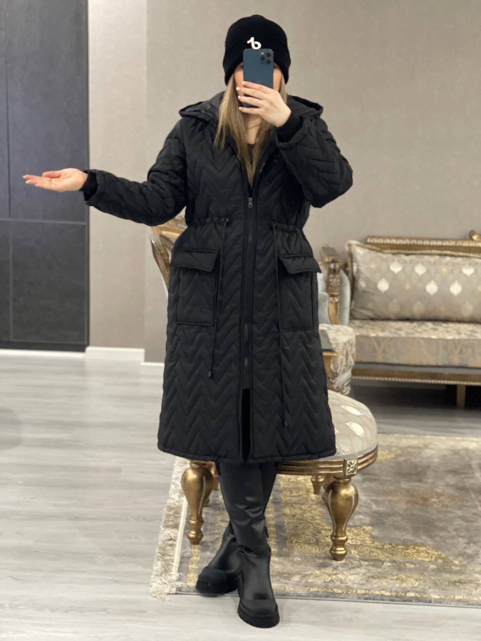 کاپشن بلند آرتین کد1083