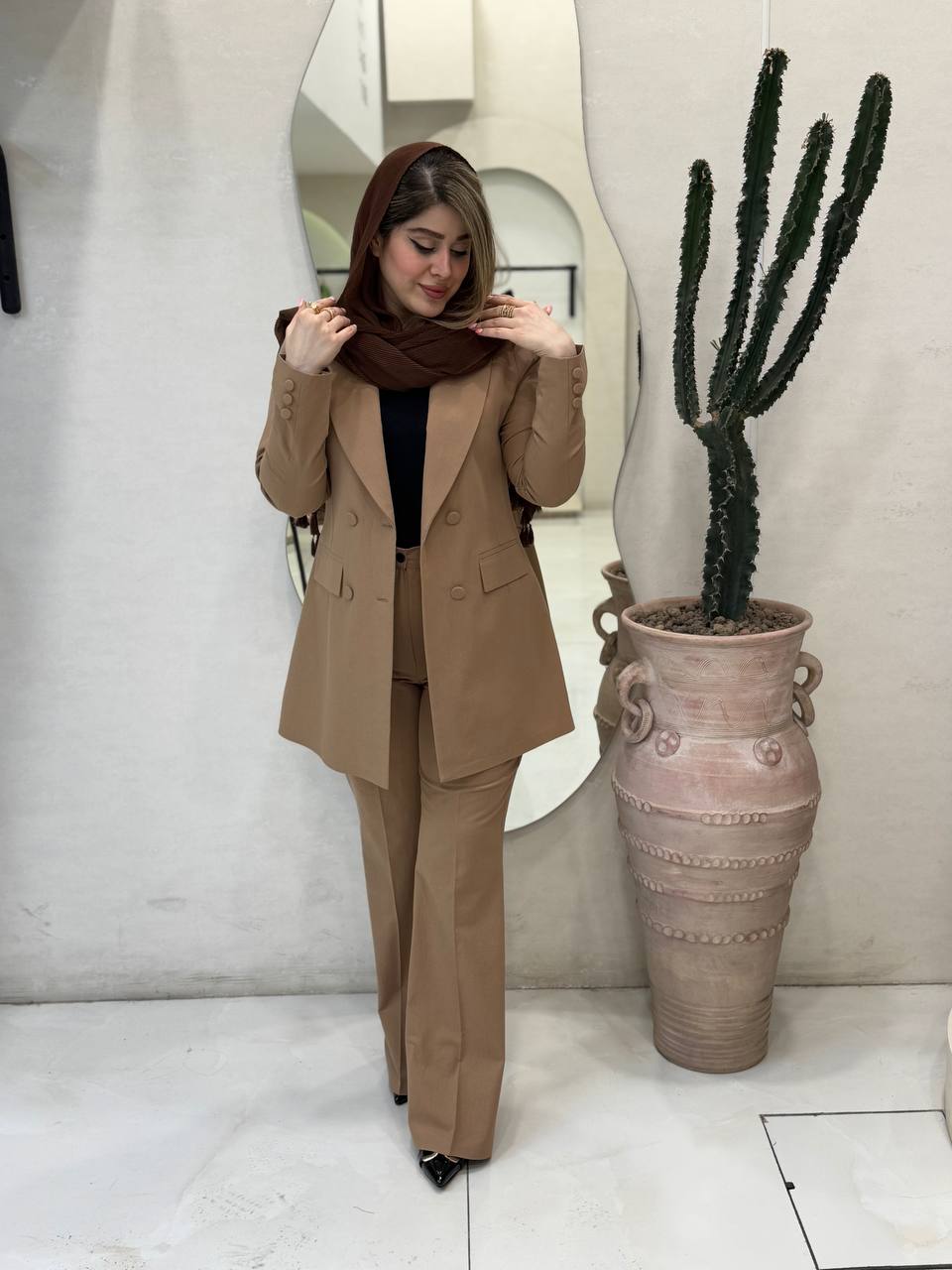 کت شلوار لینن بهکامه 