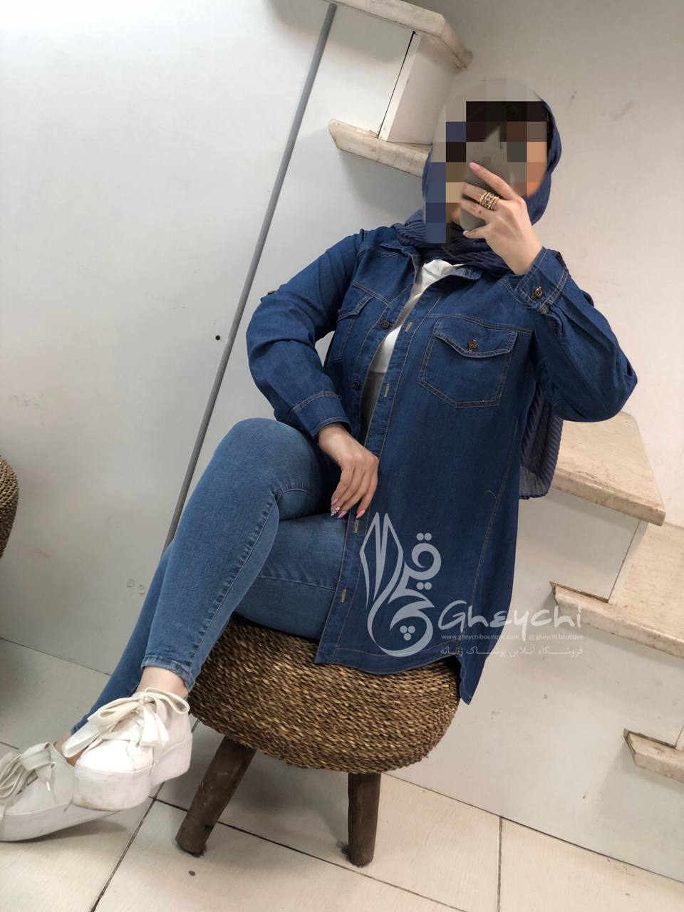 مانتو جین شومیزی کد042