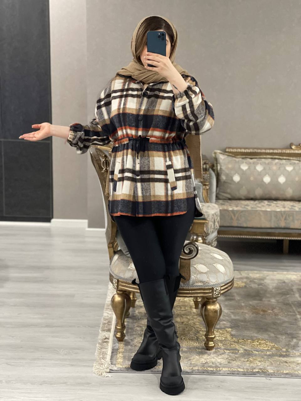 پالتو کشمیر پشمی پالیزکد1038