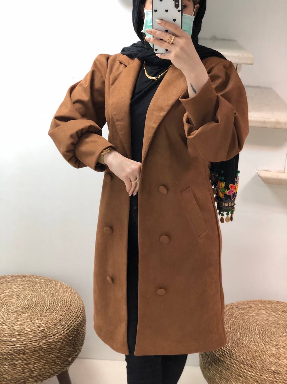 مانتو مزونی پاییزه ثمین کد0464